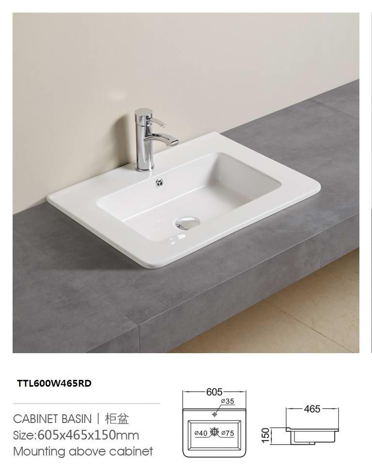 Bathroom cabinet sinks TTL600W465RD