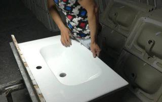 bathroom sinks Quality checking