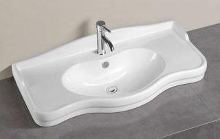 bathroom cabinet basin ceramic TTL101W495M