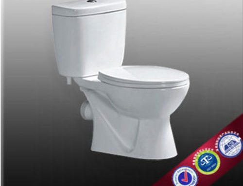 HBT067 two piece toilet P-trap