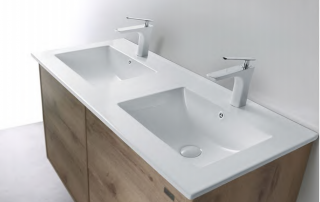 double basins bathroom vessel E