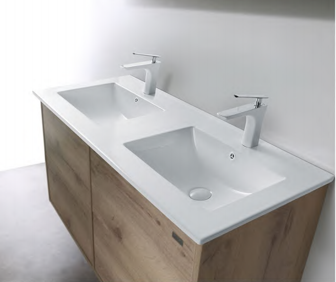 double basins bathroom vessel E