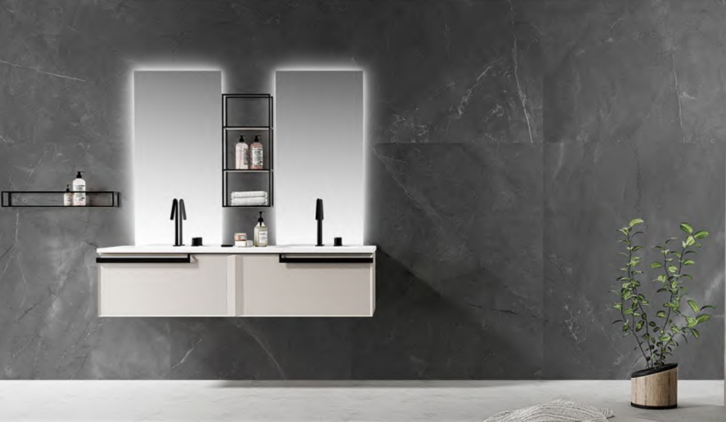 bathroom sinks two basins