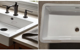 drop-in vs. under mounted basin