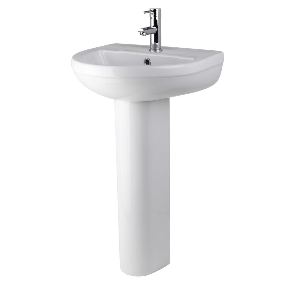 HF basin with pedestal