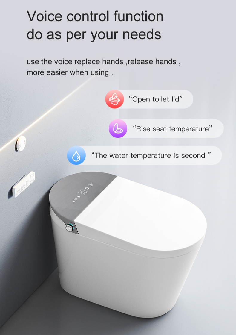 smart toilet Voice control function smart toilet